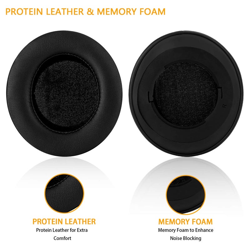 Jarmor Kraken Pro V2 - Oval Earpads, JARMOR Replacement Memory Foam Ear Cushion Kit Pad Cover for Razer Kraken Pro V2 - Oval Ear Headphone ONLY â€“ Oval (Black) - Image 3